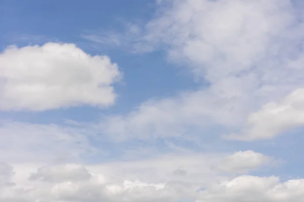 White soft cloud texture on blue sky background