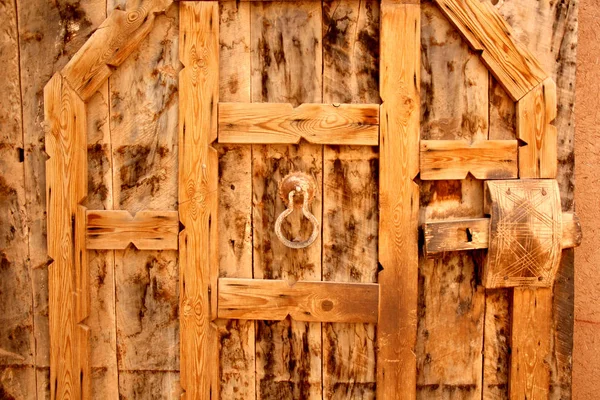 Vintage porta e maniglia — Foto Stock