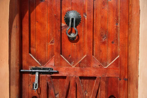 Vintage porta e maniglia — Foto Stock