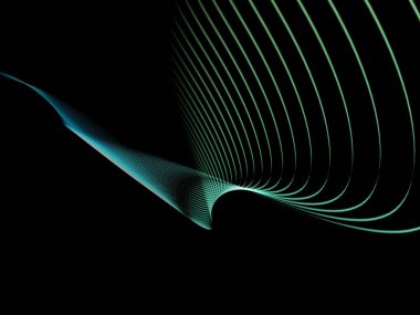 bilgisayar Derma satırları tasarımı için siyah arka plan üzerine oluşturulan