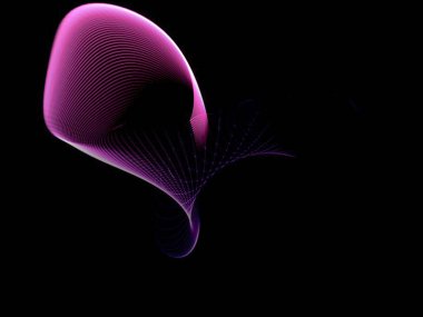 bilgisayar Derma çizgi siyah arka plan üzerine oluşturulan