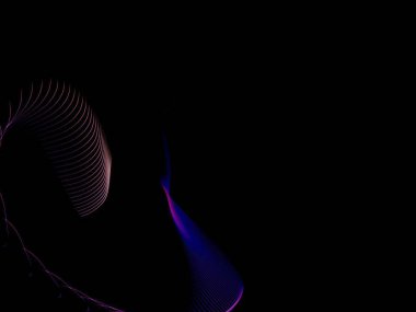 bilgisayar Derma çizgi siyah arka plan üzerine oluşturulan