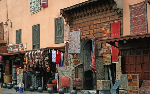 Mercados Aire Libre Marruecos Vendiendo Varios Productos Diferentes Ciudades — Foto de Stock