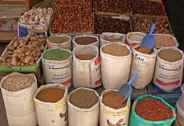 Openlucht Markten Marokko Verkopen Van Diverse Goederen Verschillende Steden — Stockfoto