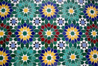 Dekoratif el yapımı çini ve mozaik desenleri ev dekorasyon için