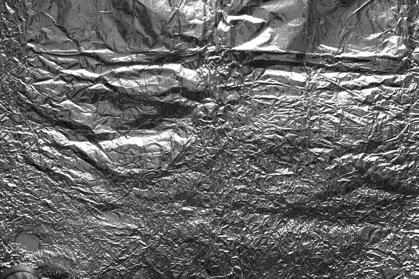 Ráncos Alu-háttértextúra alumíniumfóliából — Stock Fotó