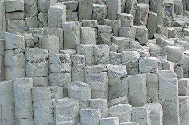 İzlanda'daki lav tarlalarından gri kaya oluşumu