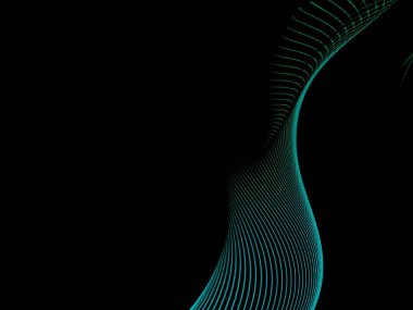 bilgisayar Derma çizgi siyah arka plan üzerine oluşturulan