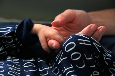 Yenidoğan bebek vücut parçaları ve el detayları