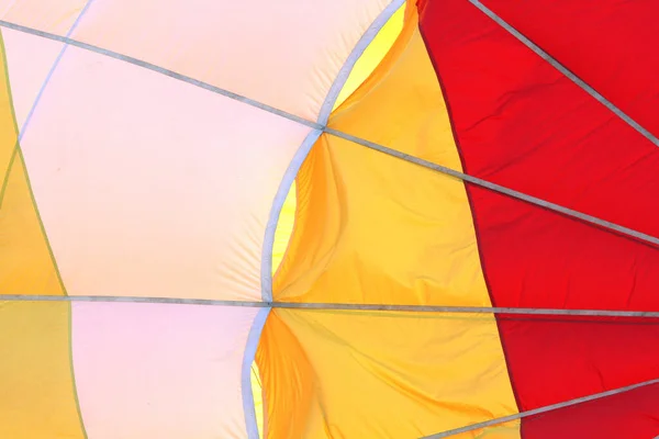 Hot air balloon fabric patterns with various colors and lines — Stock Photo, Image
