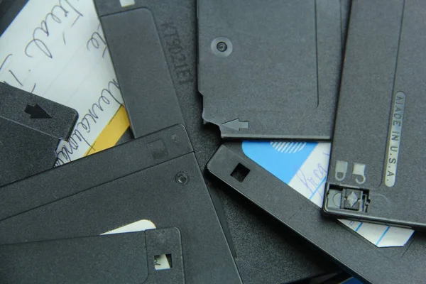 Old Floppy Disks Destroyed Recycling Security Wich Have Been Deemed — Stock Photo, Image