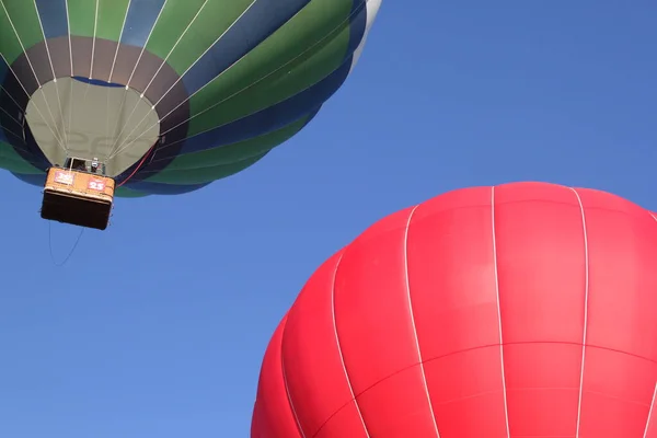 Motifs Tissu Ballon Air Chaud Avec Différentes Couleurs Lignes Lors — Photo