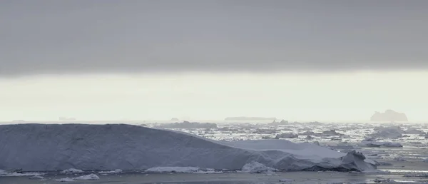 Vista Icebergs Groenlândia — Fotografia de Stock