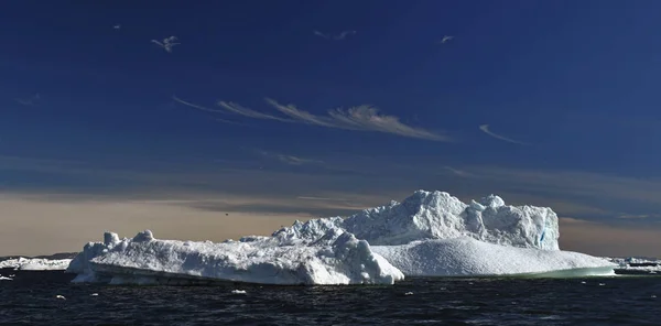 Vista Icebergs Groenlândia — Fotografia de Stock