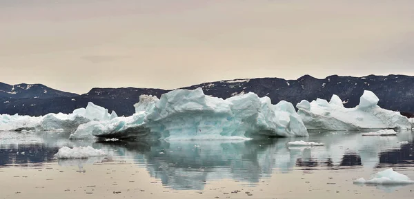 Iceberg Floating Water Coast Greenland Nature Landscapes Greenland — Stock Photo, Image