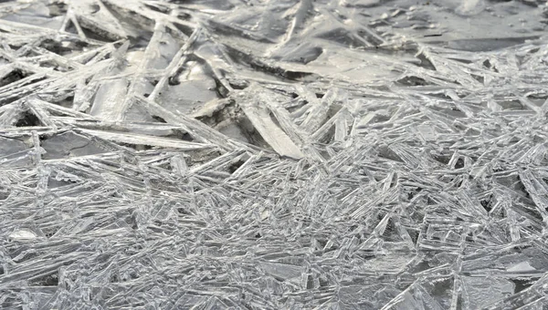 Ice Winter Lake Texture Background — Stock Photo, Image