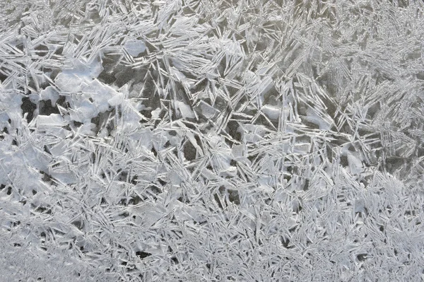 Hielo Fondo Textura Del Lago Invierno — Foto de Stock