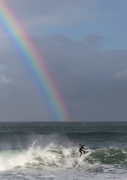 Mossel Bay Südafrika Juli 2019 Surfen Auf Den Wellen Surfer — Stockfoto