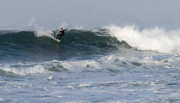 Mossel Bay Südafrika Juli 2019 Surfen Auf Den Wellen Surfer — Stockfoto