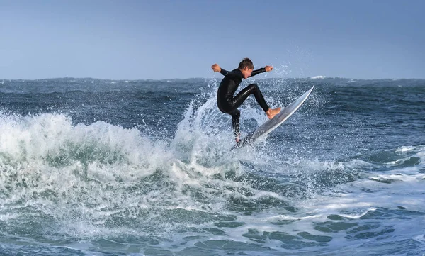 Mossel Bay Südafrika Juli 2019 Surfen Auf Den Wellen Surfer — Stockfoto