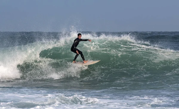 Mosel Bay Νότια Αφρική Ιουλίου 2019 Surfing Waves Surfer Ιππασία — Φωτογραφία Αρχείου