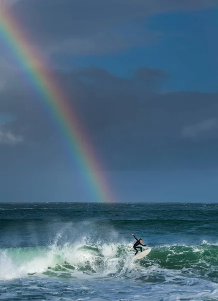 Mossel Bay Südafrika Juli 2019 Surfen Auf Den Wellen Surfer — Stockfoto