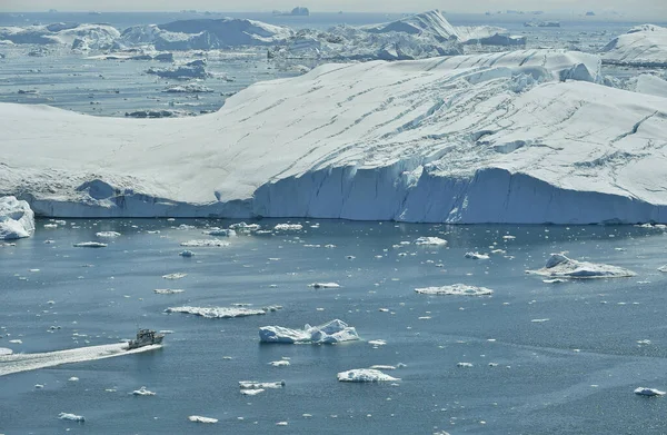 Velocidade Icebergs Disko Bay Groenlândia — Fotografia de Stock