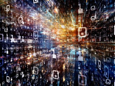 Dijital City serisi. Zemin üç boyutlu Fraktallar ve bilgisayarlar, bilim, sanal gerçeklik ve modern teknoloji konu numaraları