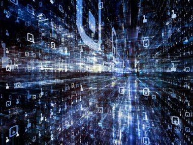 Dijital City serisi. Üç boyutlu Fraktallar ve sayıların tasarımınızı bilgisayarlar, bilim, sanal gerçeklik ve modern teknoloji konusunda tamamlayıcı zemin