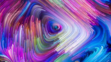 Color In Motion serisi. Tasarım, yaratıcılık ve hayal gücü üzerine bir metafor olarak sıvı boya deseninden oluşan tasarım, ekranlar ve cihazlar için duvar kağıdı olarak kullanılacak.