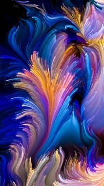 Hareket içinde renk serisi. Sıvı boya desen tasarım, yaratıcılık ve hayal gücü ekranlar ve mobil cihazlar için duvar kağıdı olarak kullanmak için bu konuda etkileşimi