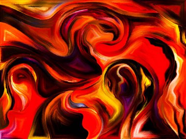 İç boya serisi. Sanat, hayal gücü, yaratıcılık ve feminizm projelerde kullanılmak üzere renkli şekiller arka plan yapılmış