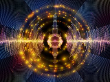 Dalga fonksiyonu serisi. Renkli sinüs titreşimler, ışık ve fraktal öğeleri ses ekolayzer, müzik projelerde için uygun bir zemin olarak spektrum ve kuantum olasılık