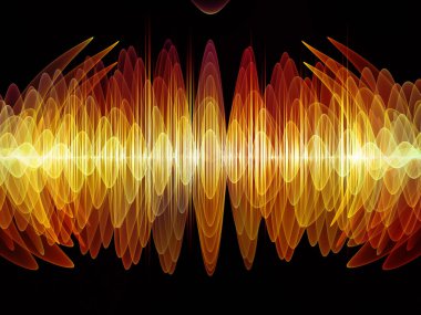 Dalga fonksiyonu serisi. Renkli sinüs titreşimlerin tasarlamak zemin, ışık ve fraktal elemanları üzerinde ses ekolayzer, Resimler için müzik spektrum ve kuantum olasılık