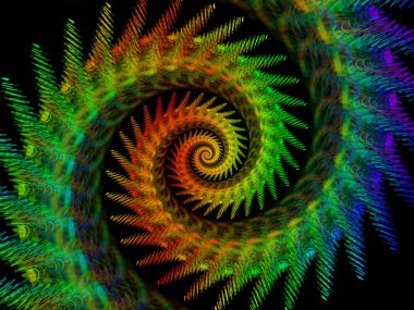 Sarmal geometri serisi. Fraktal öğeleri matematik, geometri ve bilim konusunda iplik girdap bileşimi