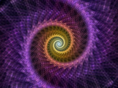 Sarmal geometri serisi. İplik girdap matematik, geometri ve bilim konusunda fraktal öğelerinin arka plan tasarımı