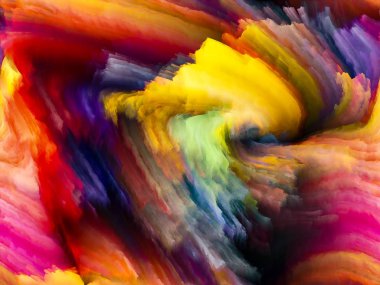 Doku serisi renk. Dinamik arka planlar ve boyutlu arka planında konuda dijital boya ve fraktal bulutlar etkileşimi