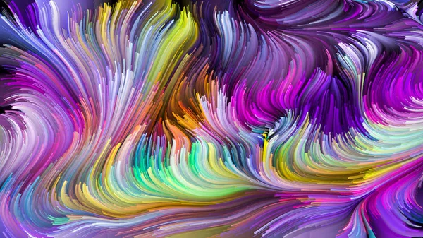 Serie Color Movimiento Disposición Creativa Del Patrón Pintura Líquida Como —  Fotos de Stock