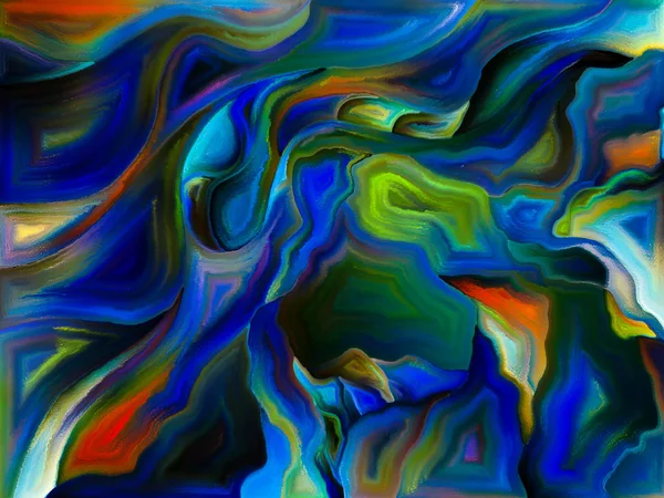 Serie Color Interior Composición Formas Coloridas Sobre Temas Arte Imaginación —  Fotos de Stock