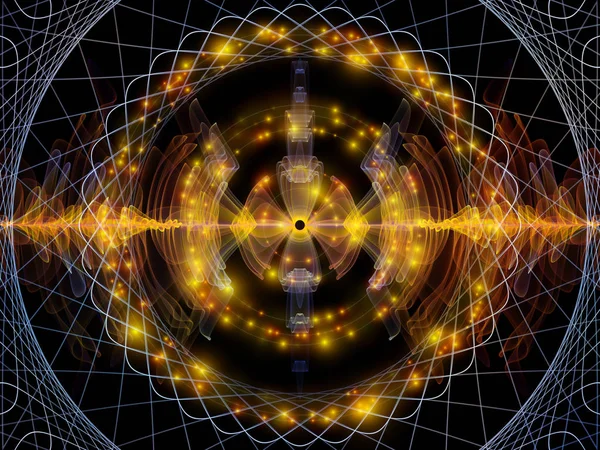 Dalga Fonksiyonu Serisi Ses Eşitleyici Müzik Spektrumu Kuantum Olasılığı Üzerine — Stok fotoğraf