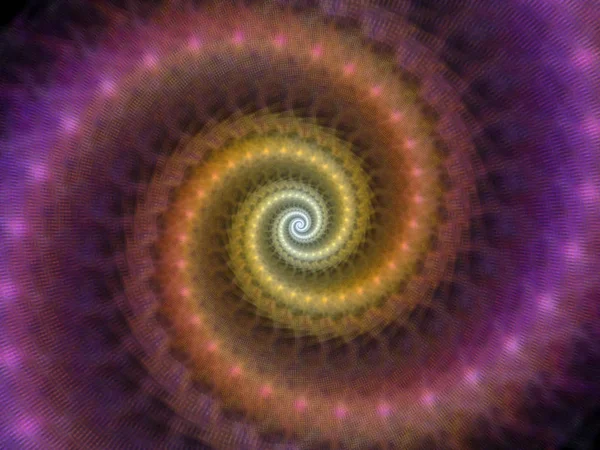 Série Géométrie Spirale Conception Composée Tourbillon Éléments Fractaux Forme Métaphore — Photo