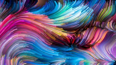 Color In Motion serisi. Tasarım, yaratıcılık ve hayal gücü üzerine bir metafor olarak sıvı boya deseninden oluşan tasarım, ekranlar ve cihazlar için duvar kağıdı olarak kullanılacak.