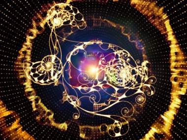 Kuralına göre serisi tasarım. Basamak ve bilim, bilgi teknoloji ve matematik konusunda soyut öğeler