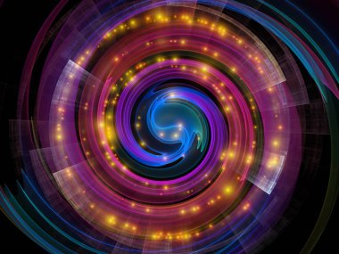 Dalga fonksiyonu serisi. Sanatsal soyutlama oluşan renkli sinüs titreşimleri, ışık ve fraktal öğeleri konu üzerinde ses ekolayzer, müzik spektrum ve kuantum olasılık