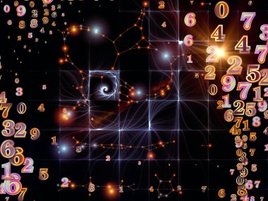 Numara dünya serisi. Zemin basamak ve fraktal öğeleri oluşmaktadır ve bilim, eğitim ve modern teknolojinin projelerde kullanıma uygun