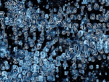 Dünya kupası. Bilim, eğitim ve modern teknoloji konularında rakamlardan ve fraktal elementlerden oluşan soyut tasarım