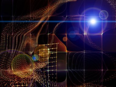 Geometri teknoloji serisi. Tasarım projeleri için fon olarak hizmet etmek için teknolojik fraktal yapılarının yapılan bilim, bilgi teknoloji ve eğitim ile ilgili