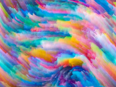 Doku serisi renk. Dinamik arka planlar ve boyutlu arka planında konuda dijital boya ve fraktal bulutlar bileşimi