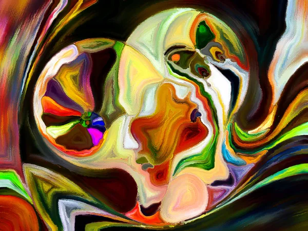 Glasmalerei Für Immer Serie Komposition Von Farbfragmenten Formmustern Und Symbolen — Stockfoto