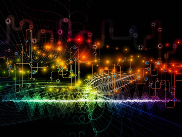 Aangesloten World Series Abstracte Achtergrond Gemaakt Van Netwerkdiagrammen Tech Symbolen — Stockfoto